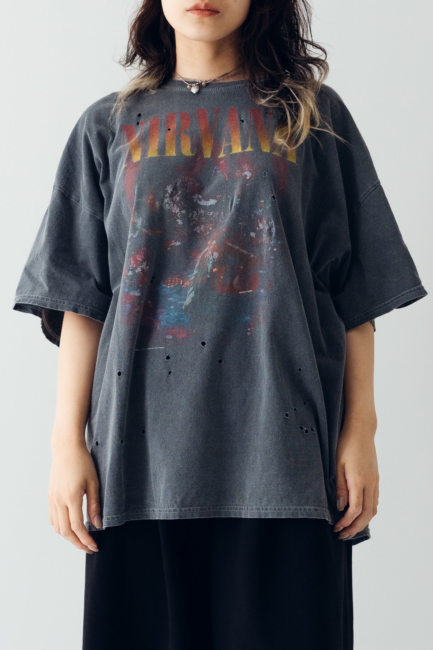 NIRVANA damage T-shirts