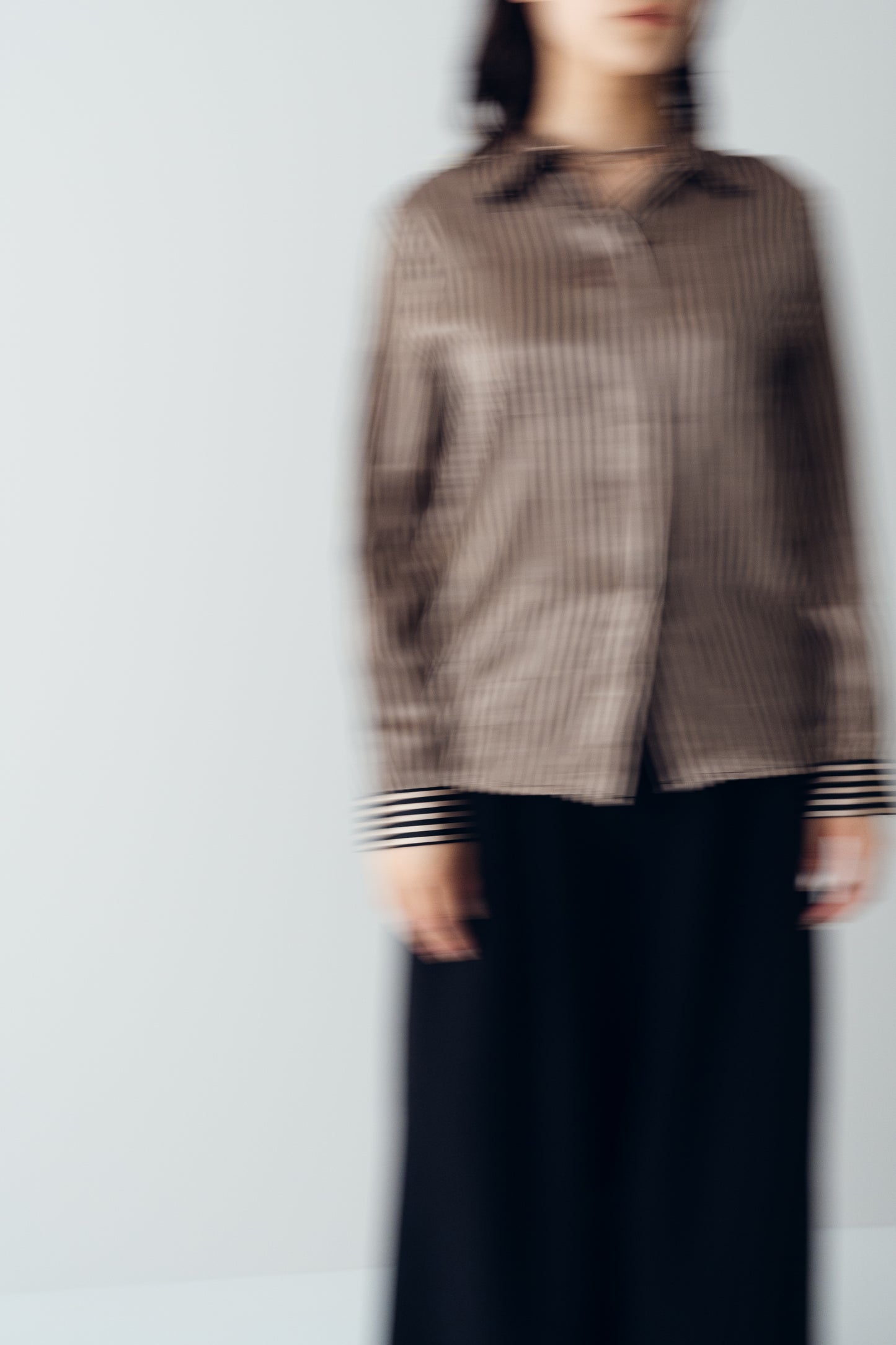 Stripes satin shirts