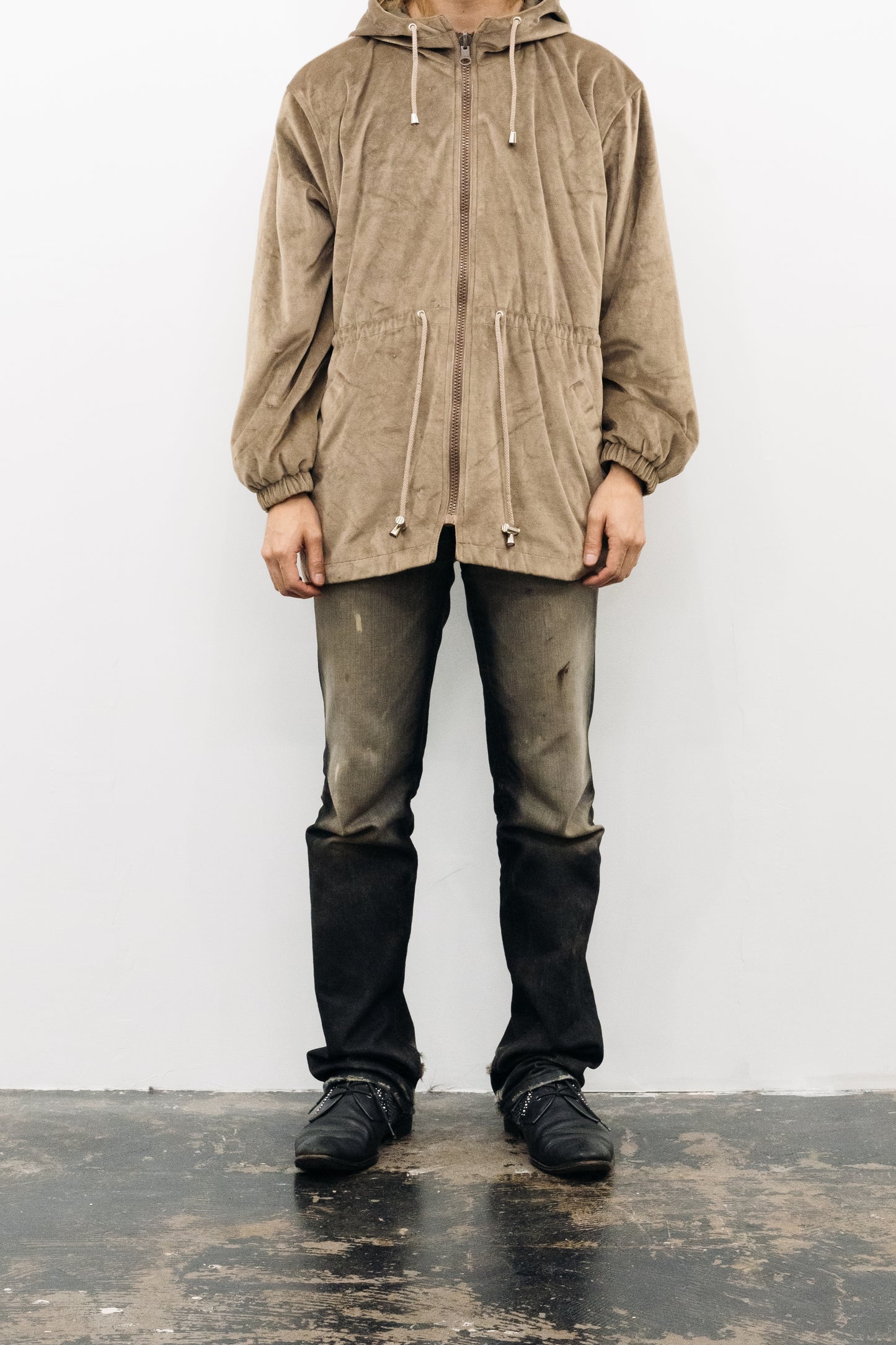 UK VELVET FOODIE JACKET