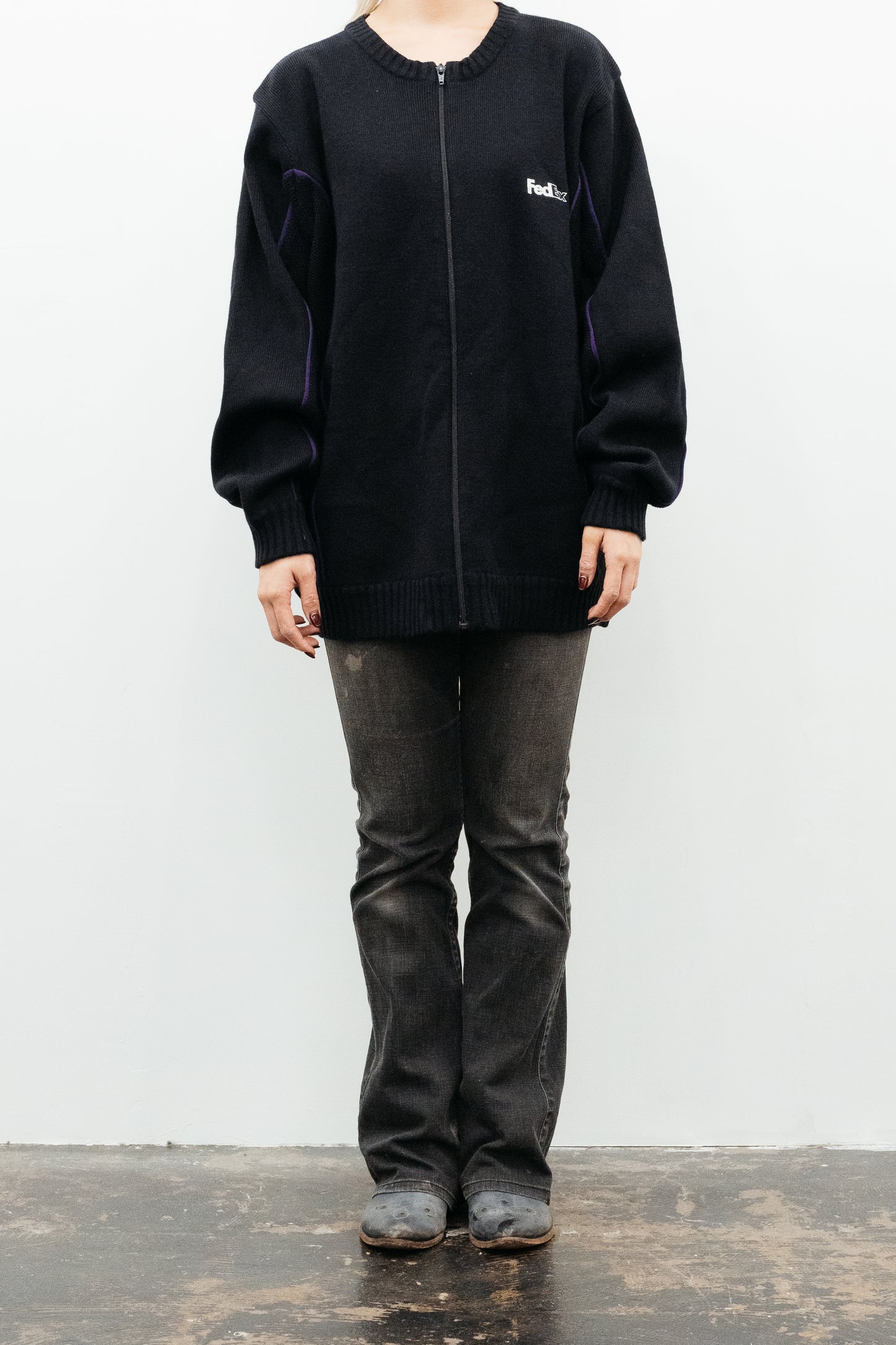 FEDEX / ACRYLIC ZIP SHIRT