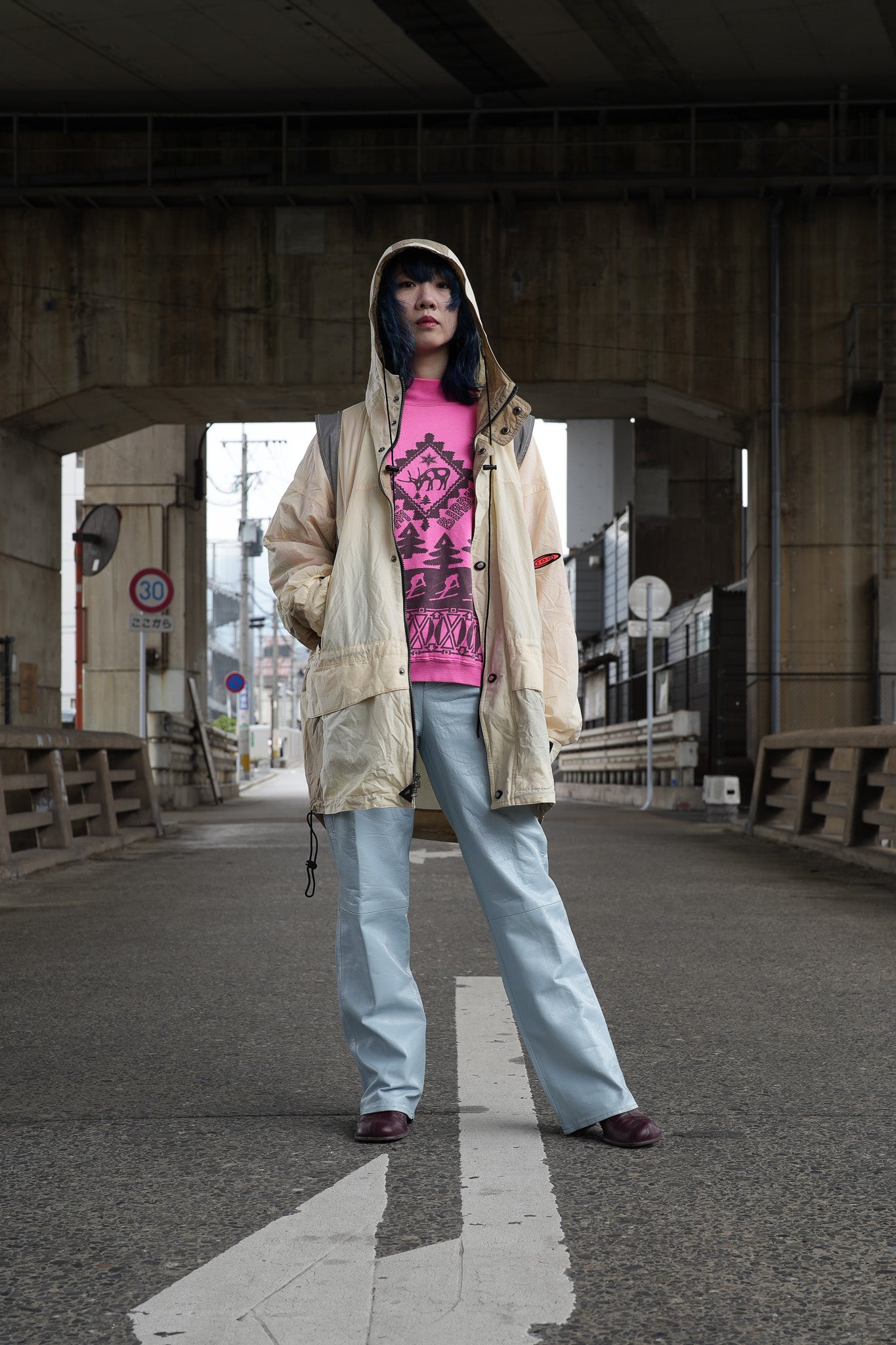 FOG / NYLON HOOD COAT