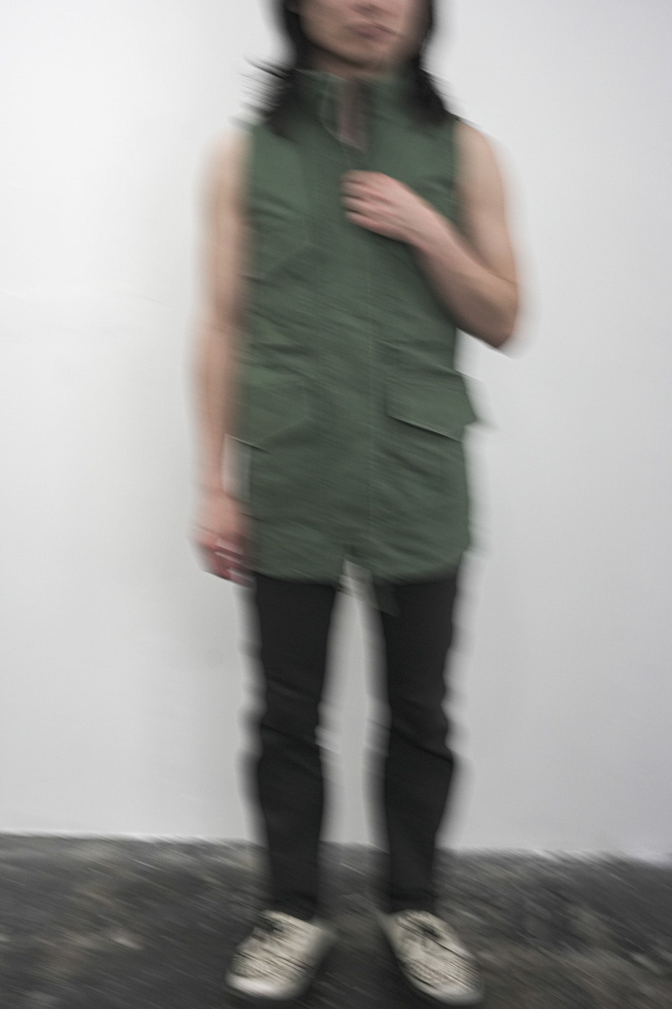 ABERCROMBIE & FITCH / MILITARY SLEEVELESS JACKET
