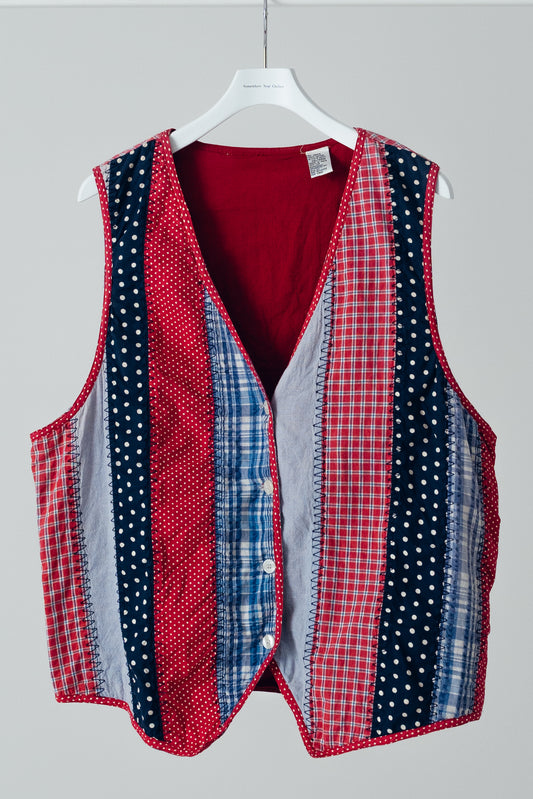 Polkadots&Plaid vest