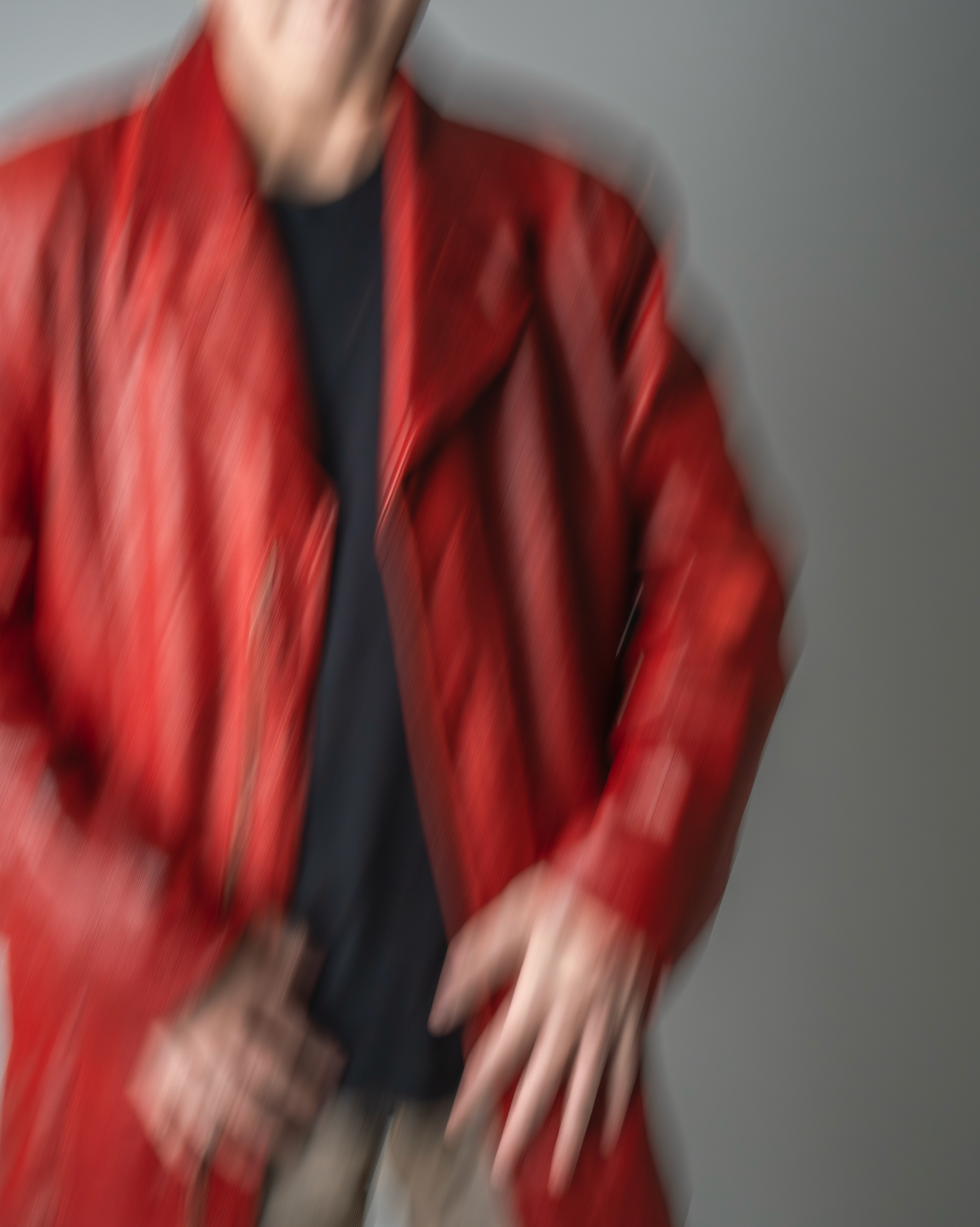 ［EU］moto Red leather jacket