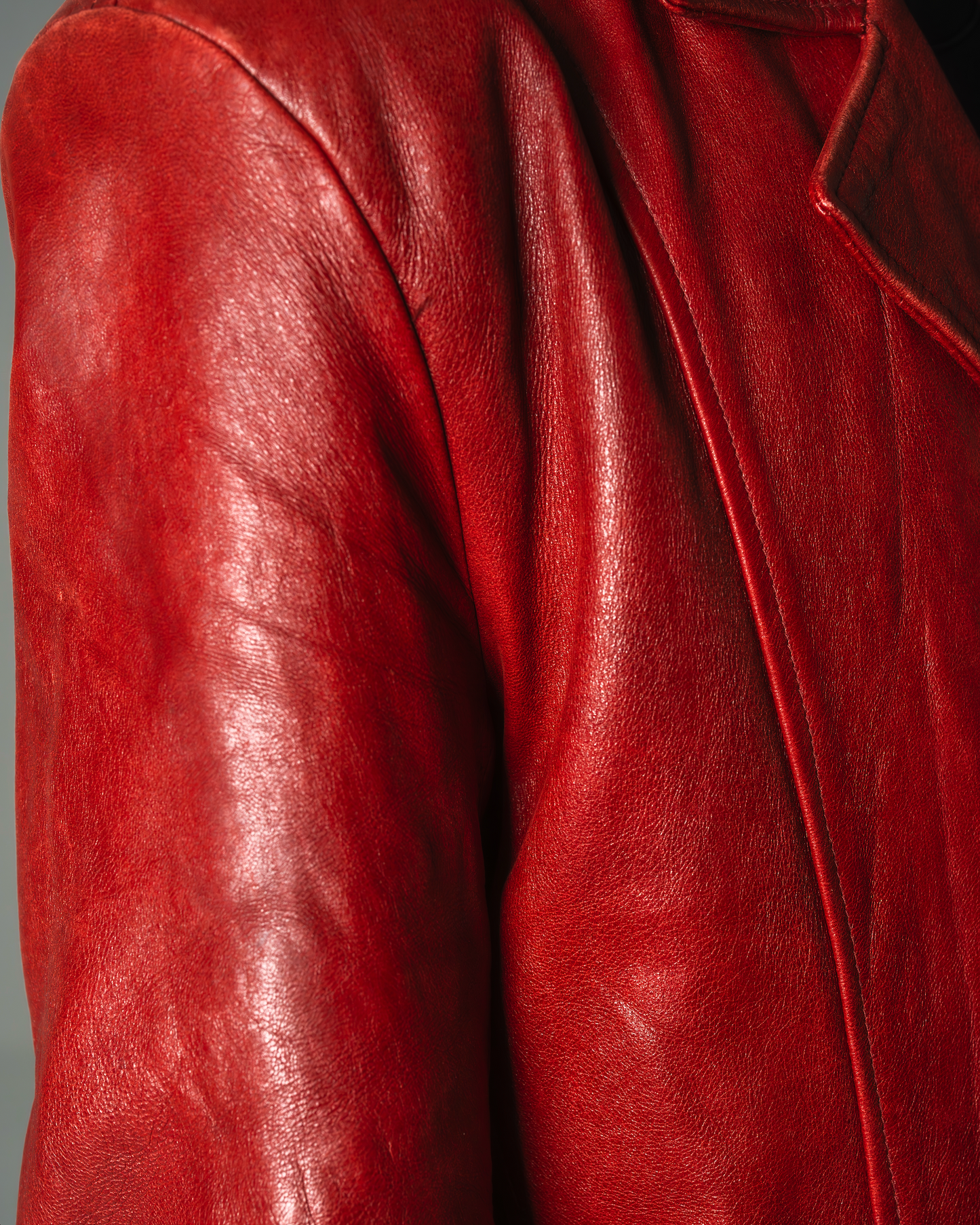 ［EU］moto Red leather jacket
