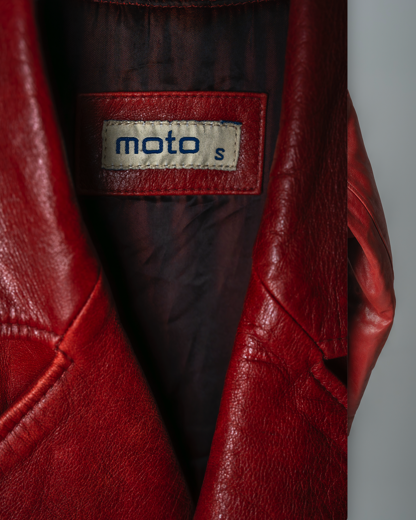 ［EU］moto Red leather jacket