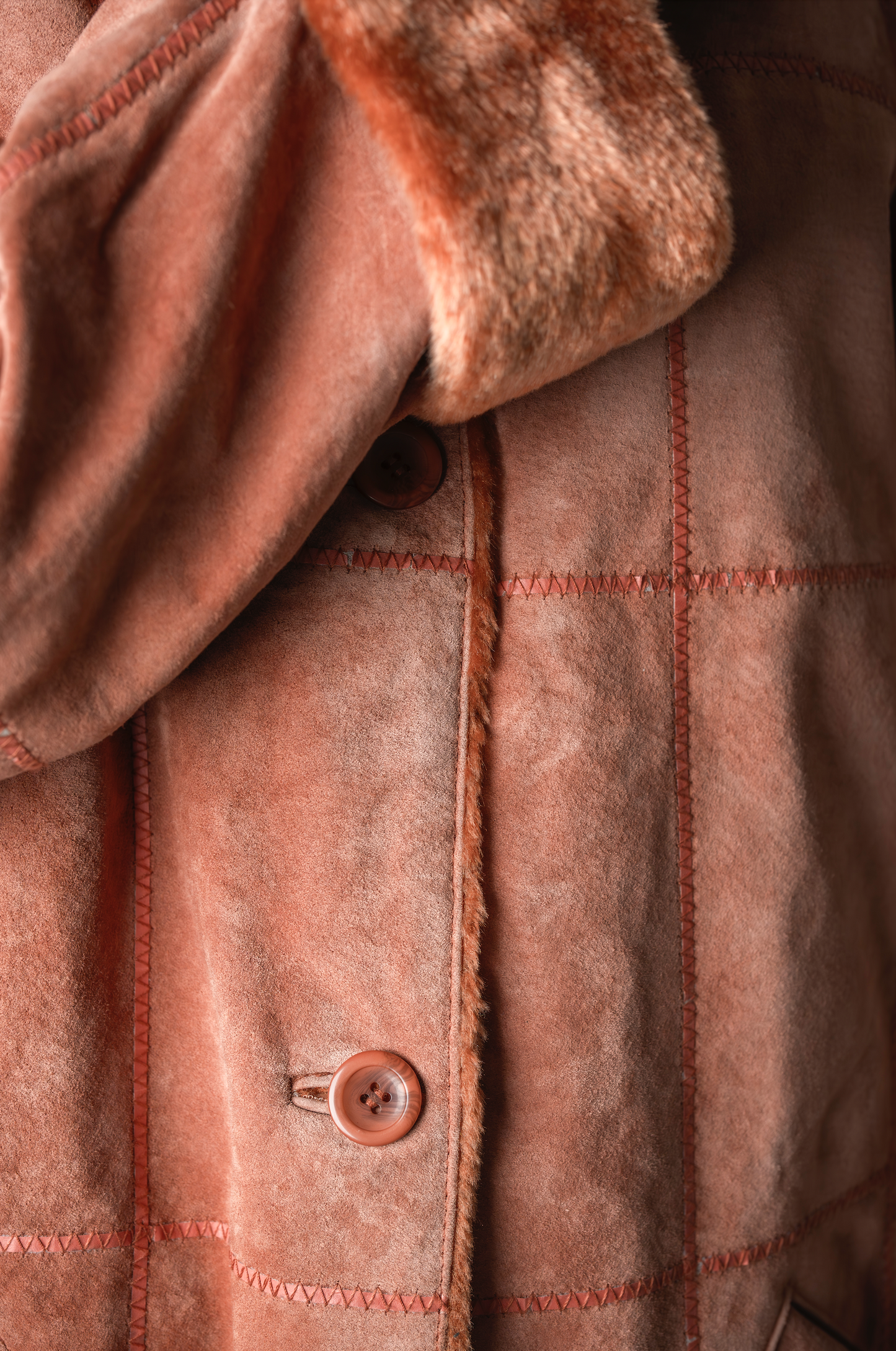 ［EU］fur mix overcoat