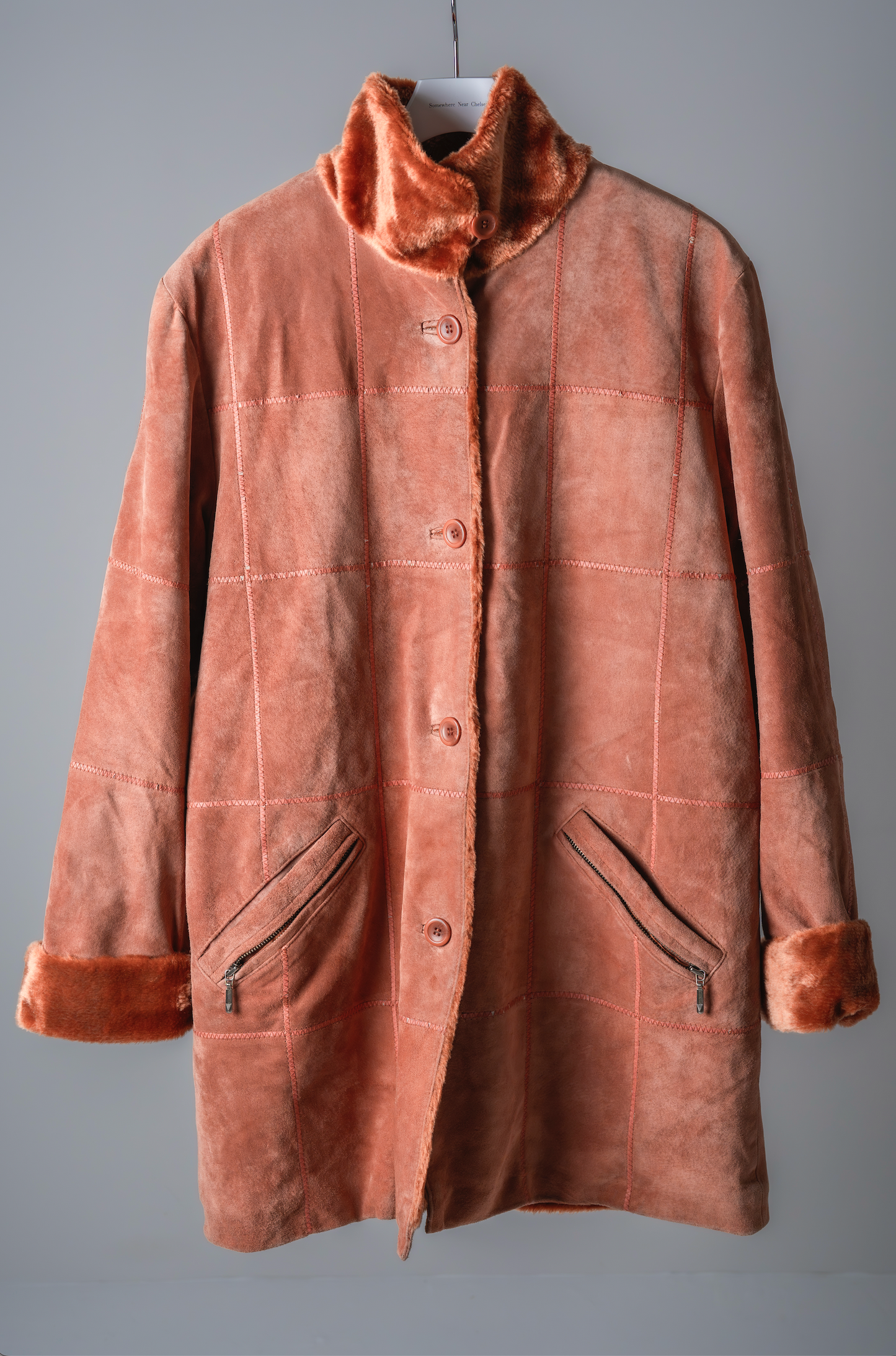 ［EU］fur mix overcoat