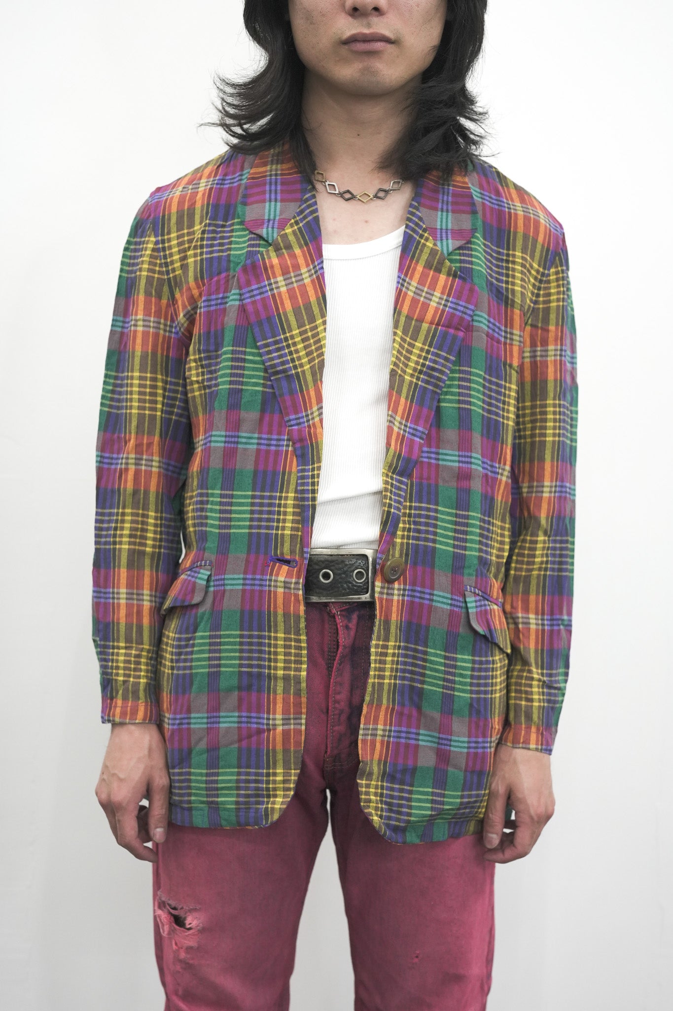 LIZ CLAIBORNE / PLAID JACKET