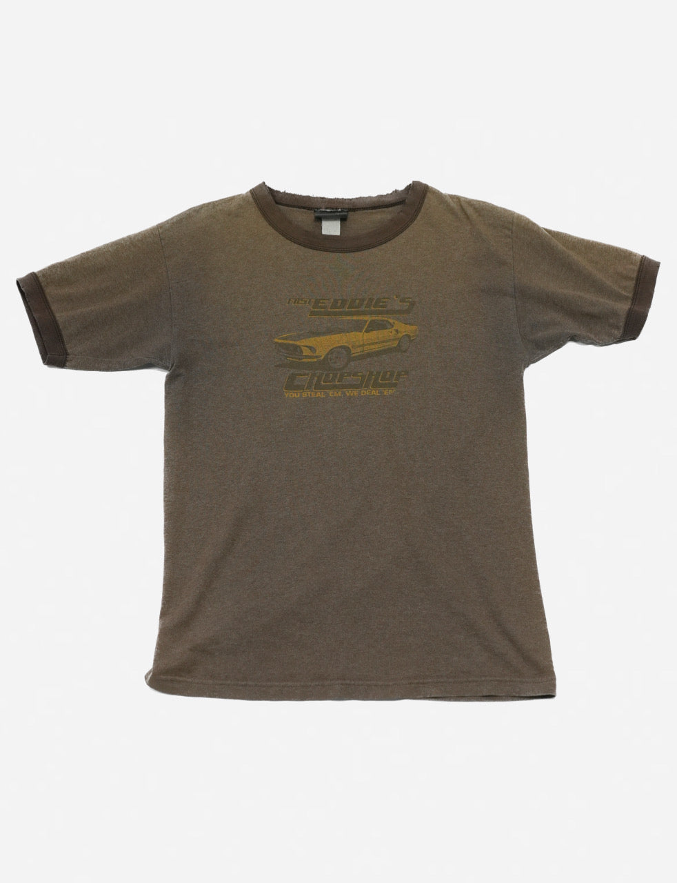 OLD BC ETHIC CAR PRINT T-SHIRT